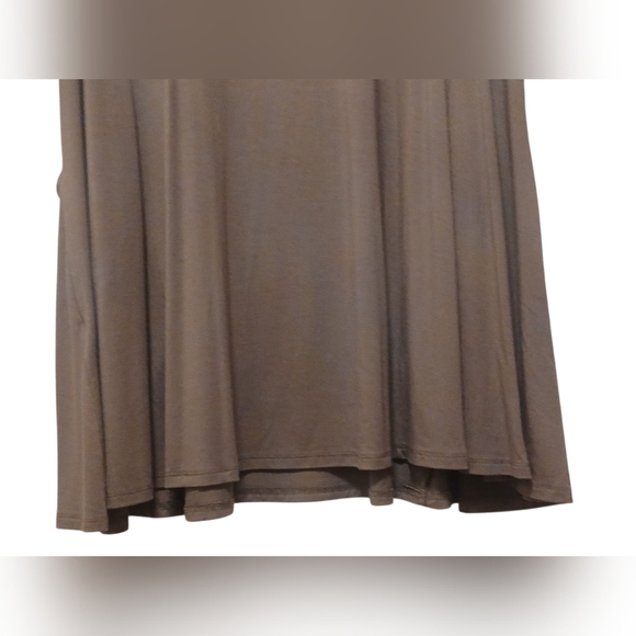 Sigrid Olsen - NWT, Taupe Dress W/ Pockets, Round Neck, 3/4 Sleeves, Size Medium - Picture 7 of 9
